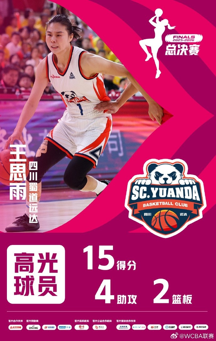 咪咕体育官方网站-15分2板4助！WCBA总决赛G5高光球员——王思雨